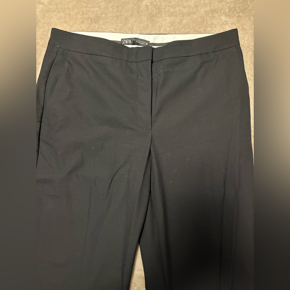 Black Zara Women’s Ankle Straight Dress Pants Size 10